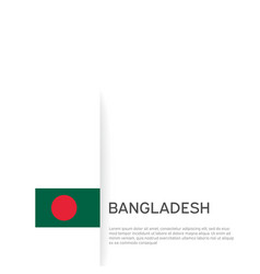 Bangladesh Flag Background State Patriotic