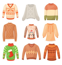 Cartoon Wool Sweater Warm Knit Jumpers Children