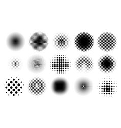 Circle Half Tone Dot Patterns Graphic Gradient