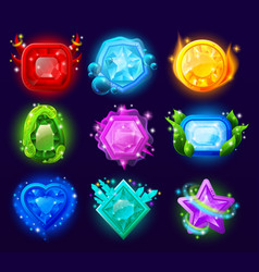 Computer Game Magic Gems Set