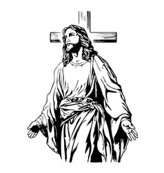 Jesus Christ Christianity Hand Drawn