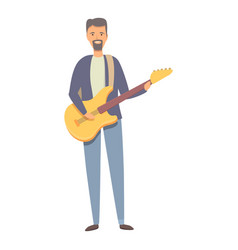 Guitar Song Icon Cartoon Street Music