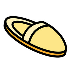 Home Slippers Shoe Icon Flat