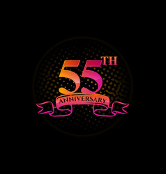 Logo 55th Anniversary With A Circle