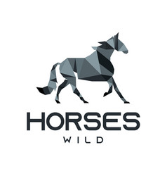 Modern And Luxury Abstract Horse Logo