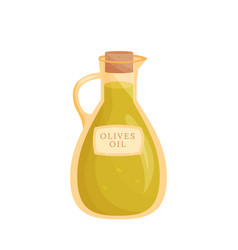 Olives Oil In Glass Pitcher Cartoon