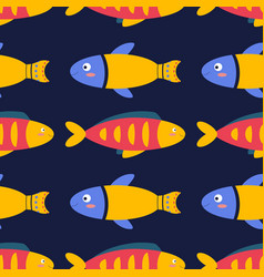 Pattern On A Marine Theme With Fish