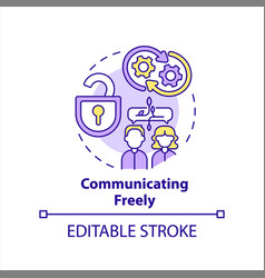 Communicating Freely In Workplace Concept Icon