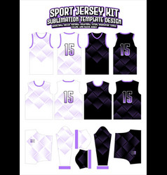 Decorative Purple Jersey Apparel Sport Wear Design