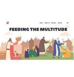 Feeding The Multitude Landing Page Template Jesus