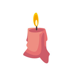 Flat Pink Candle