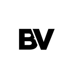 Letter B And V Bv Logo Design Template Minimal