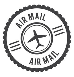 Air Mail Stamp Fast Postal Service Mark