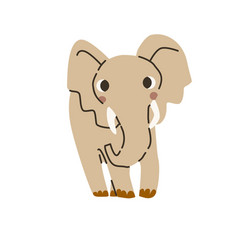 Cute Tropical Animal Elephant Isolated