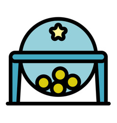 Prize Balls Icon Flat