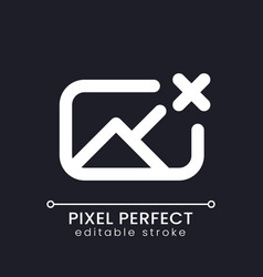 Remove Photo File Pixel Perfect White Linear Ui