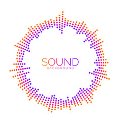 Circle Sound Wave Visualisation Dotted Music