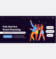 Full Service Event Planning Website Page Site