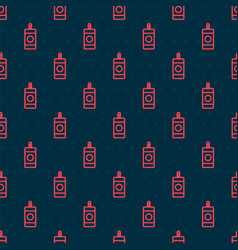 Red Line Firework Icon Isolated Seamless Pattern