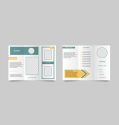 Trifold Brochure Mockup Magazine Editable