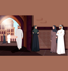 Arabic Women And Men Poster Of Arabian People