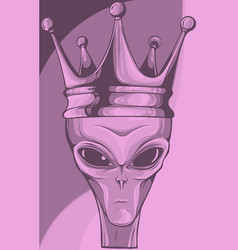 Alien Wearing Crown Art