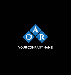 Oar Letter Logo Design On Black Background