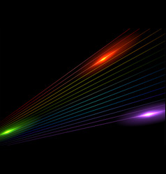 Lgbtq Pride Month Glowing Lines Abstract