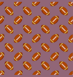 American Football Ball Seamless Pattern Rugby