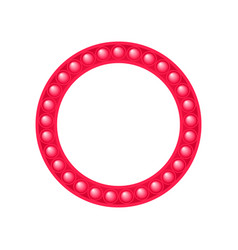 Circle Red Frame In The Style Of Pop It Fidget Toy