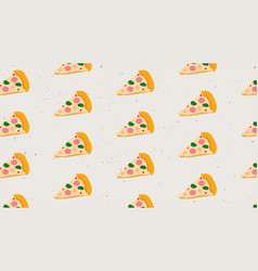 Doodle Pizza Seamless Pattern