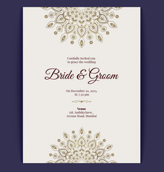 Indian Wedding Card Design Invitation Template