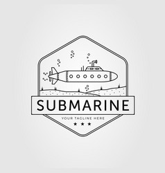 Underwater Submarine Or Sub Boat Logo Design