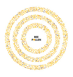 Bee Pollen Round Frame Perga Border Yellow