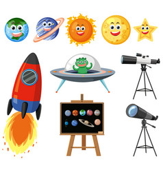 Outer Space Objects Set