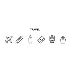 Travel Set Icons