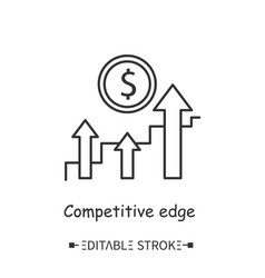 Competitive Edge Line Icon