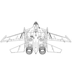 Fighter Jet Wireframe Concept Created