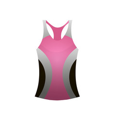 Sport Woman Tshirt Vest Pink Grey Color