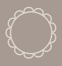 Pearl Circle Sun Frame Elegant Flower Bead Frame