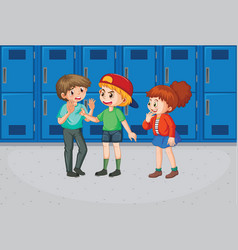 Bullying Kids School Scene