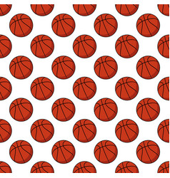 Basketball Seamless Pattern Ball Scarf Isolated