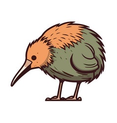 Cute Yellow Kiwi Bird