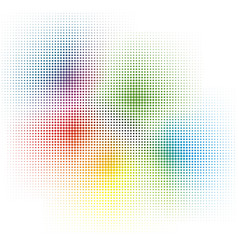 Rainbow Colors Cmyk Halftone Background