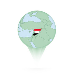 Syria Map Stylish Location Icon With Map