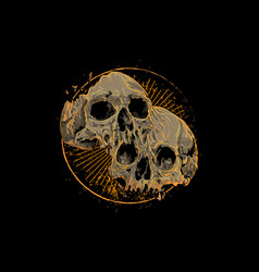 Twin Skull With Light