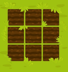 Green Garden Beds In Framework For Game Ui