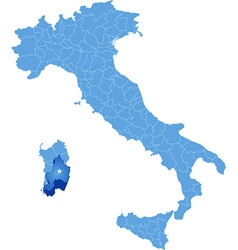 Map Of Italy Cagliari