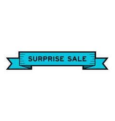 Ribbon Label Banner With Word Surprise Sale