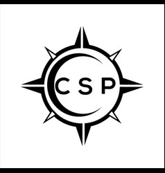 Csp Abstract Technology Circle Setting Logo